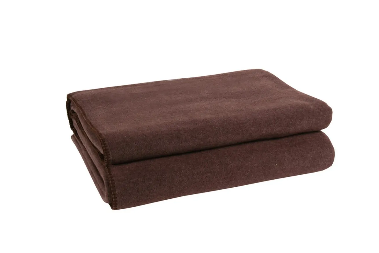 Soft-Fleece Decke 160 x 200 cm dunkelbraun
