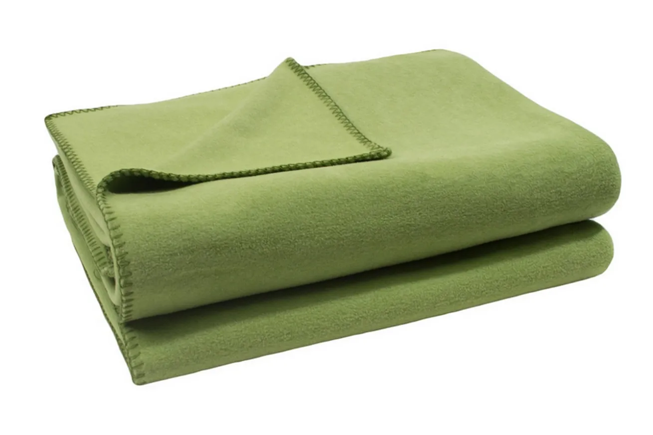 Soft-Fleece Decke 110 x 150 cm grün