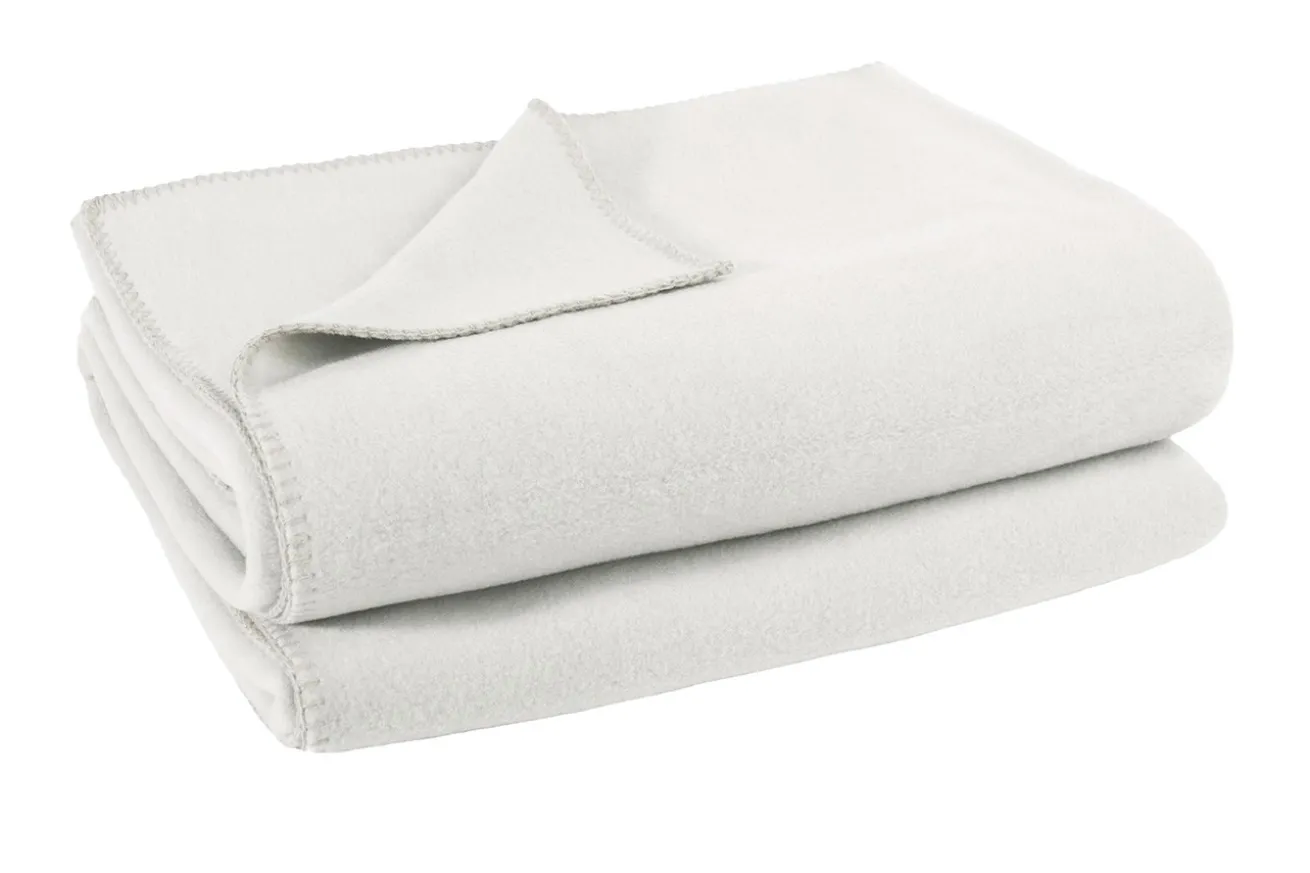 Soft-Fleece Decke 110 x 150 cm offwhite