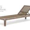 Sonnenliege Lisa rollbar Teak grau