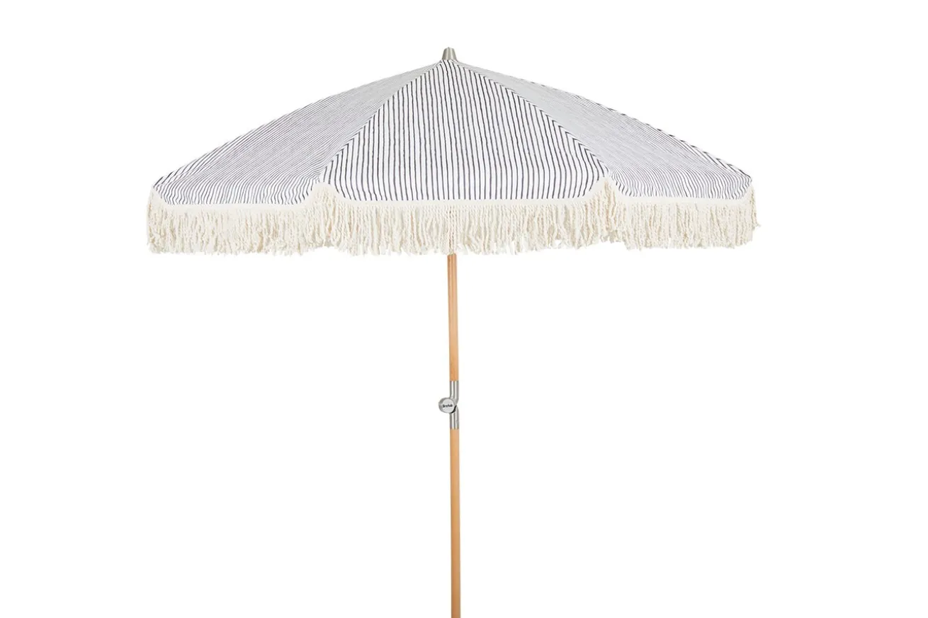 Sonnenschirm Gatsby grau gestreift