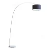 Standleuchte Goose Chrom Schwarz H 205 cm