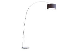 Standleuchte Goose Chrom Schwarz H 205 cm