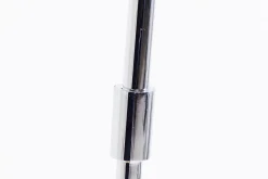 Standleuchte Goose Chrom Schwarz H 205 cm