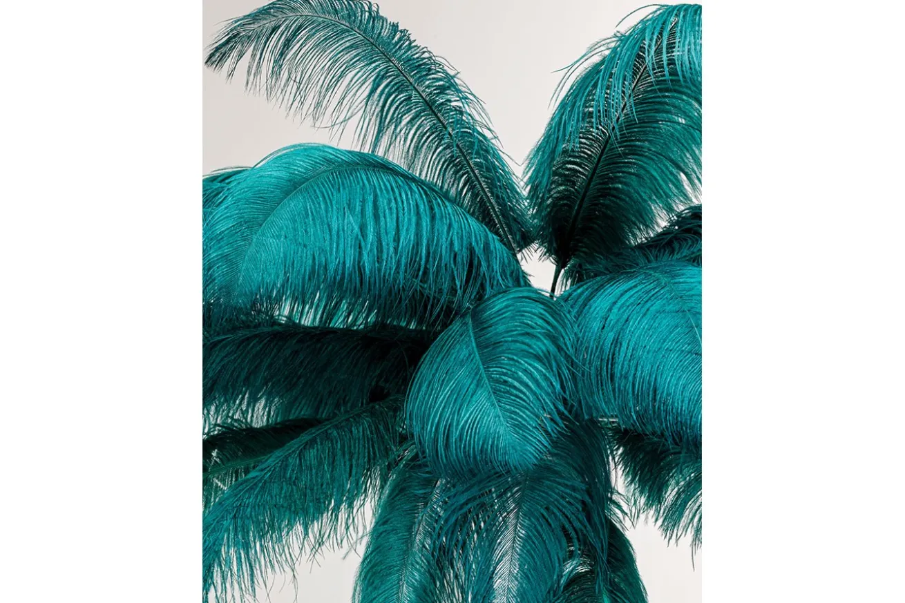 Stehlampe Feather Palm grün