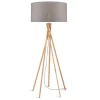 Stehlampe Kilimanjaro Bambus Textil beige