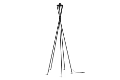 Stehlampe Lima schwarz natur H 170