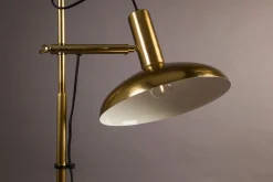Stehleuchte Messing h 163 cm