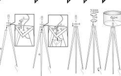 Stehleuchte Tripod schwarz