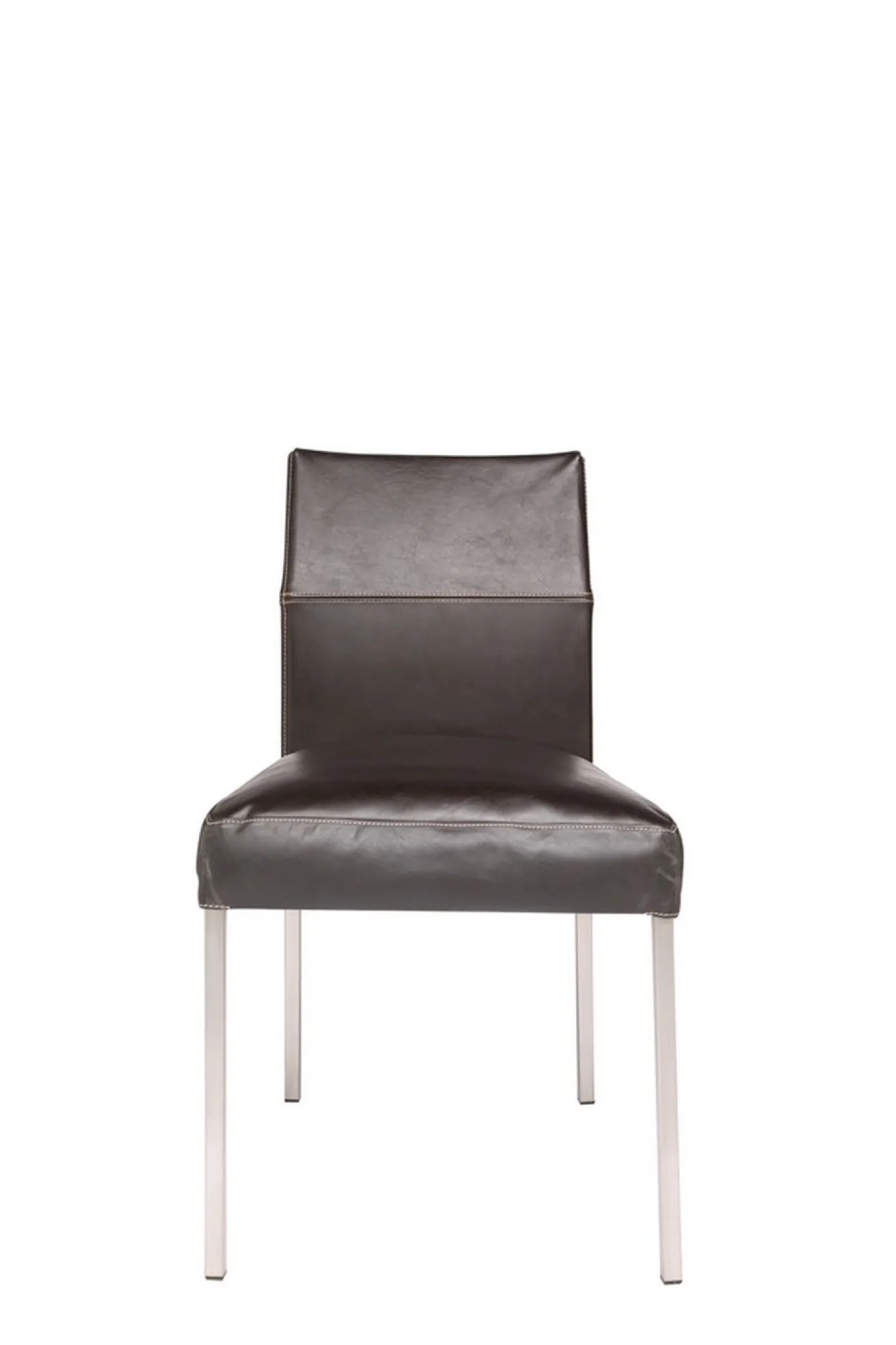 Stuhl Texas Exclusiv Leder dunkelbraun