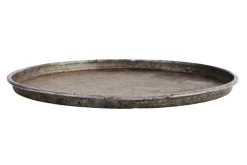 Tablett Metall vintage rund D 51 cm