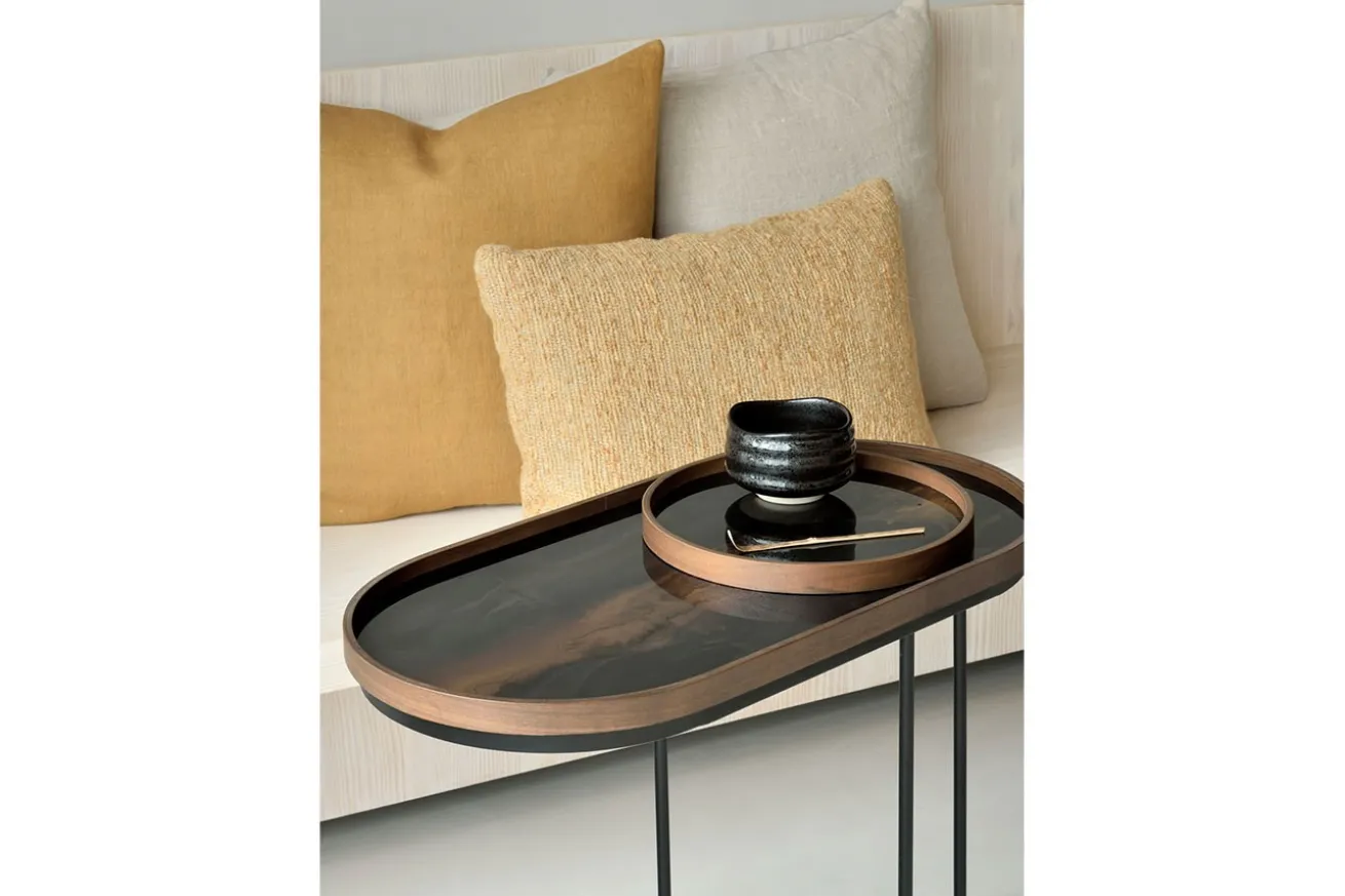 Tablett Notre Monde Bronze länglich M