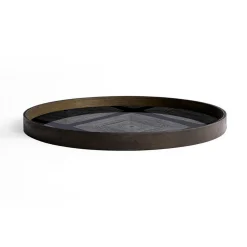 Tablett Notre Monde Squares rund L