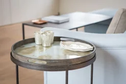 Tabletttisch rund klein hoch