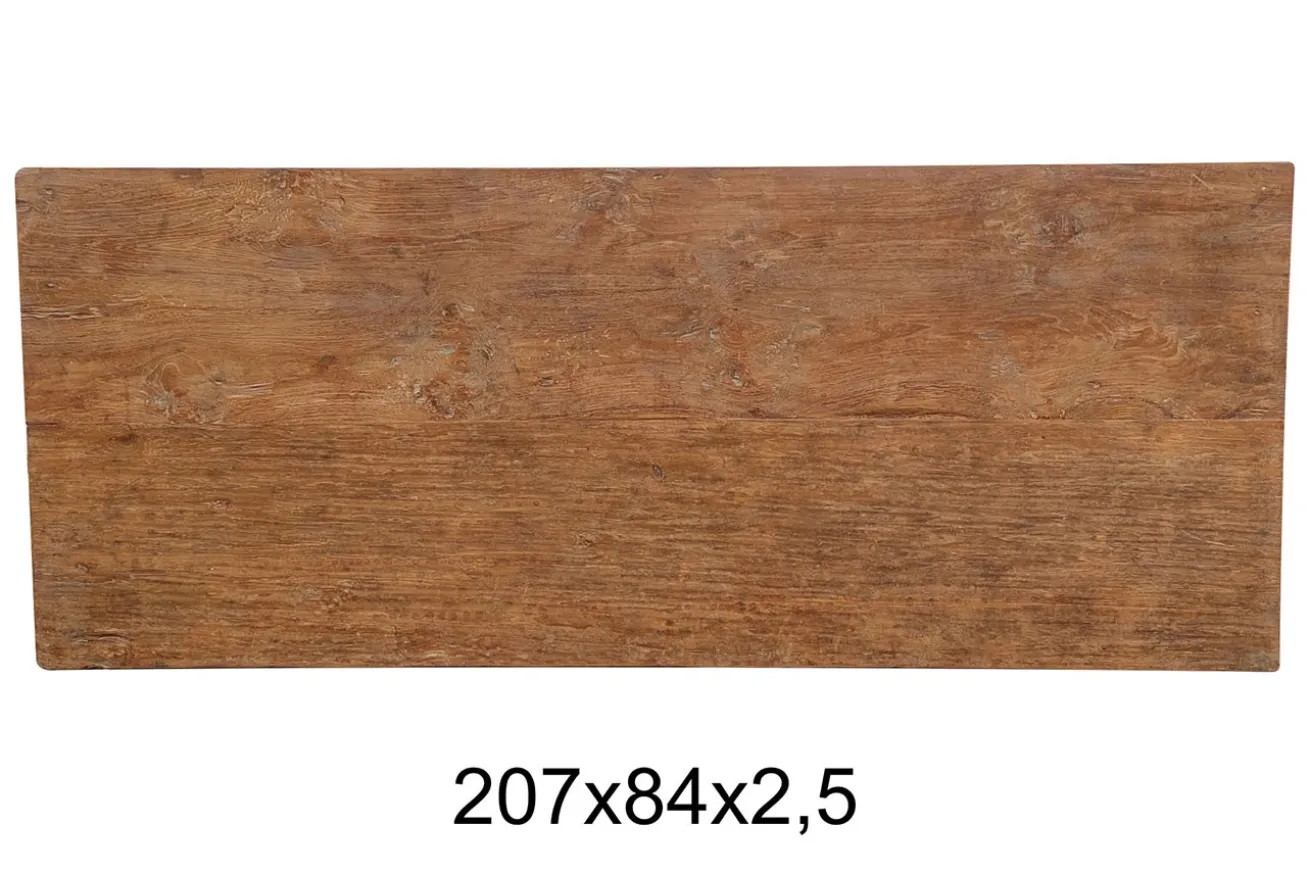 Teakholzplatte Antik 207x84