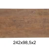 Teakholzplatte Antik 242x98x2