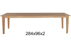 Teakholztisch "K" antik 284x96