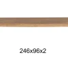 Teakholztisch "K" antik 246x96