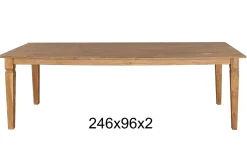 Teakholztisch "K" antik 246x96