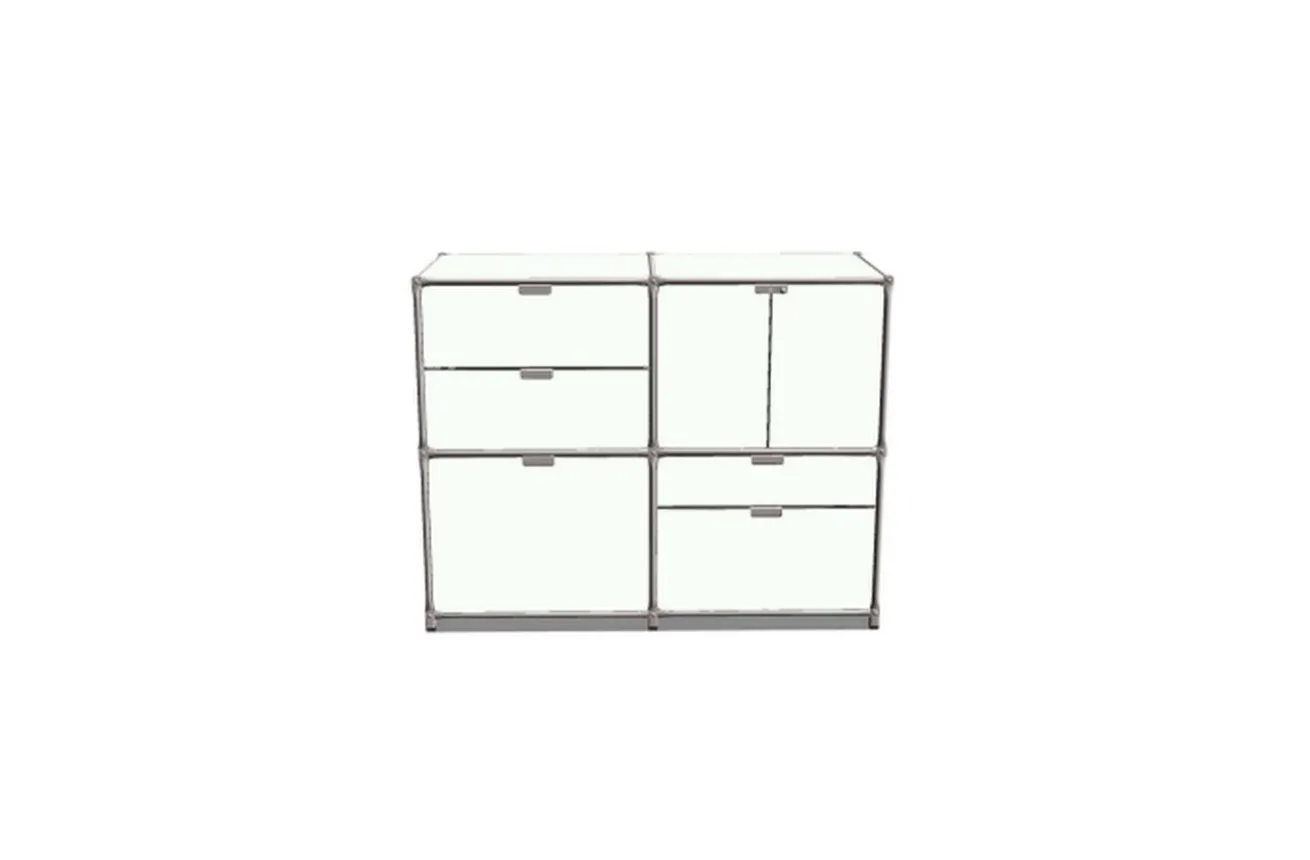 Thekenschrank weiß H 115 cm