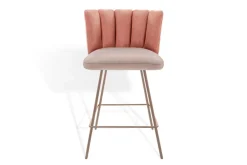 Thekenstuhl Gaia ohne Arm Cord rosa