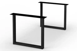 Tischbein Lincoln Set U-Form schwarz