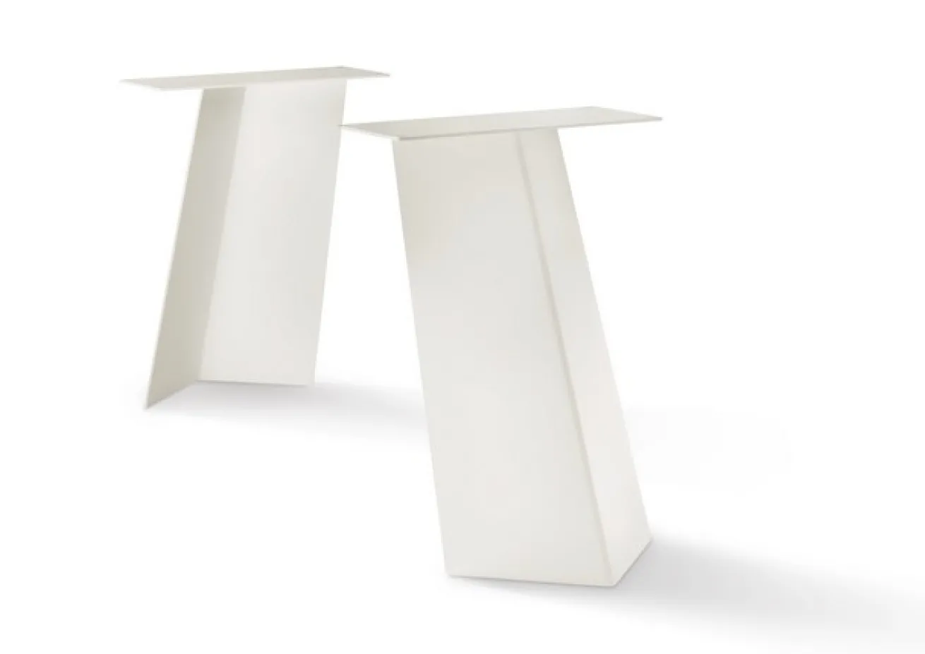 Tischbein Set Ari Stahl weiss 60