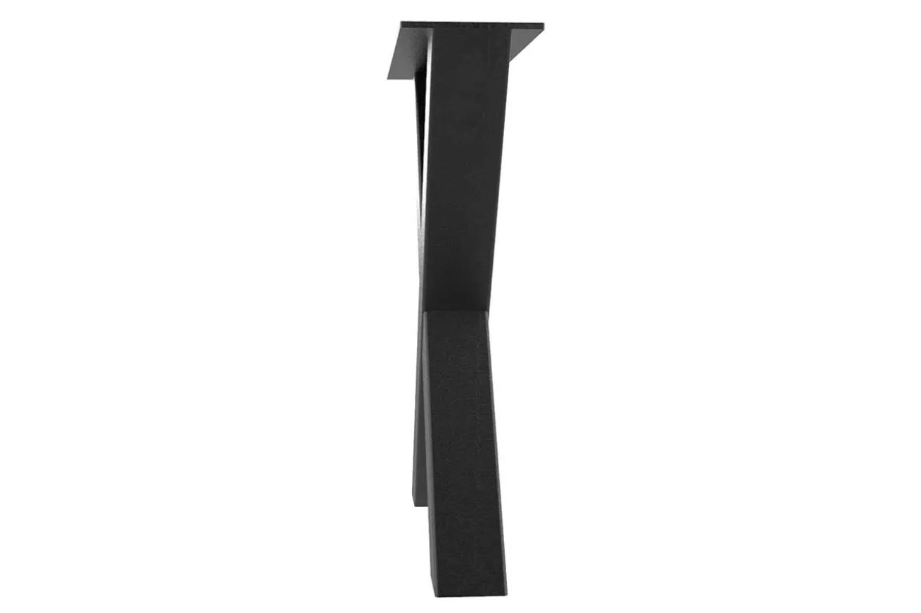 Tischgestell Eisen schwarz 2-er Set Profil 10 10