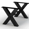 Tischgestell Kansas X-Form schwarz
