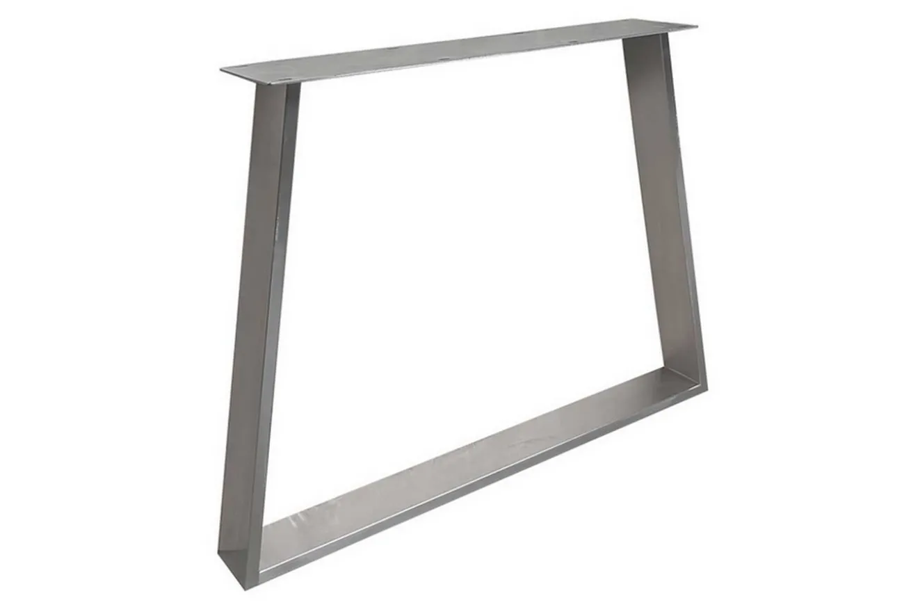Tischgestell Trapez Edelstahl 2er Set