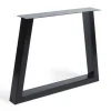 Tischgestell Trapez Metall schwarz 2er Set