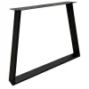 Tischgestell Trapez Metall schwarz 2er Set