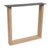 Tischgestell U Eiche massiv 2er Set