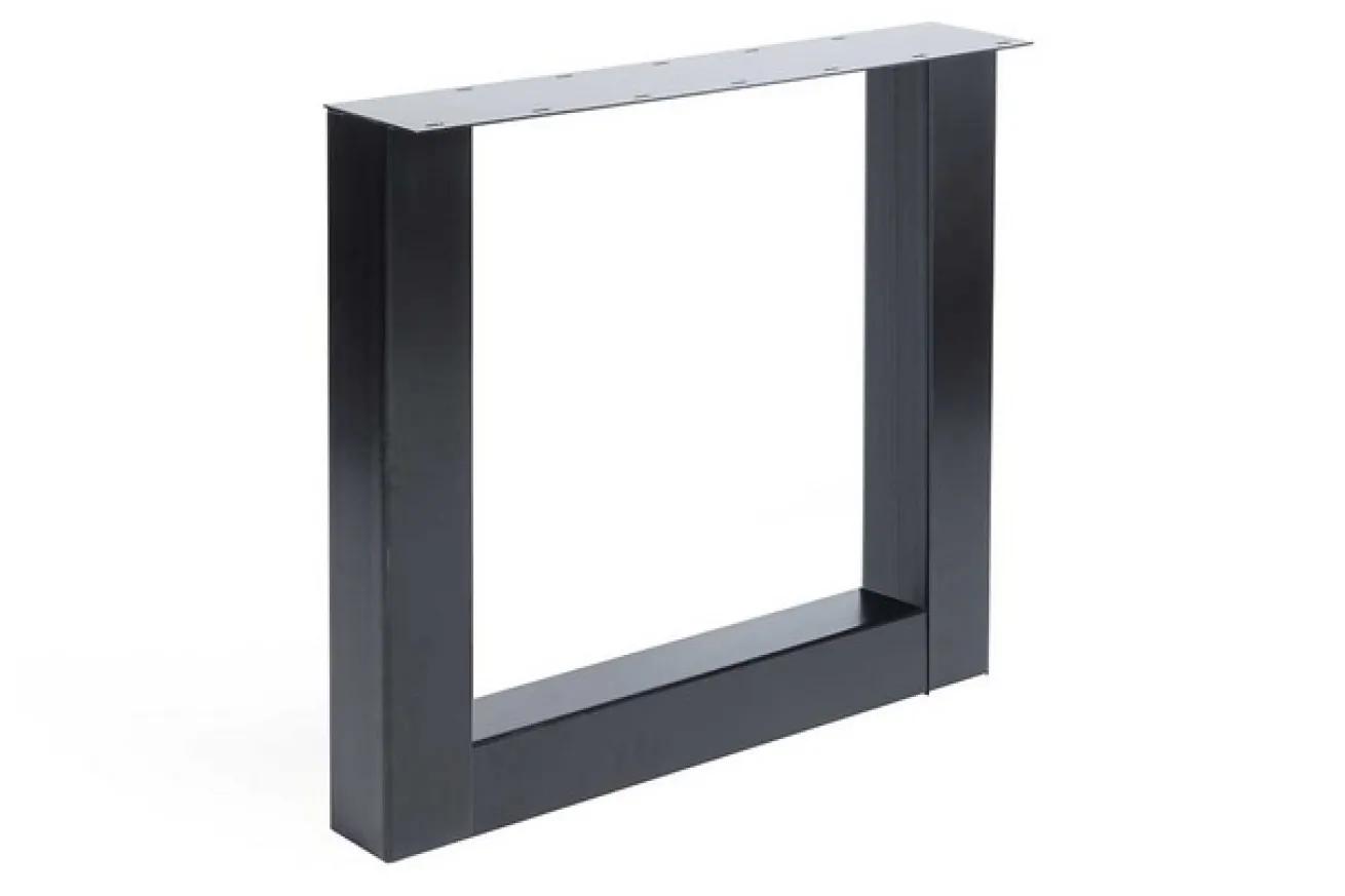 Tischgestell U Metall schwarz 2er Set