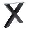 Tischgestell X Metall schwarz 2er Set