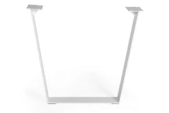 Tischkufe V Flat breit weiss 2er Set
