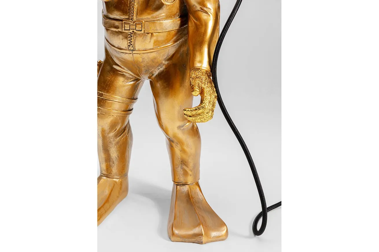 Tischlampe Affe Taucher gold