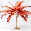 Tischlampe Feather Palm Rot