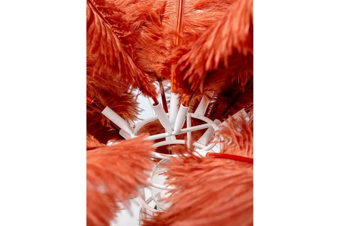 Tischlampe Feather Palm Rot