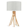 Tischlampe Kilimanjaro Bambus Textil natur