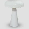 Tischlampe Luna Pappmaché weiss