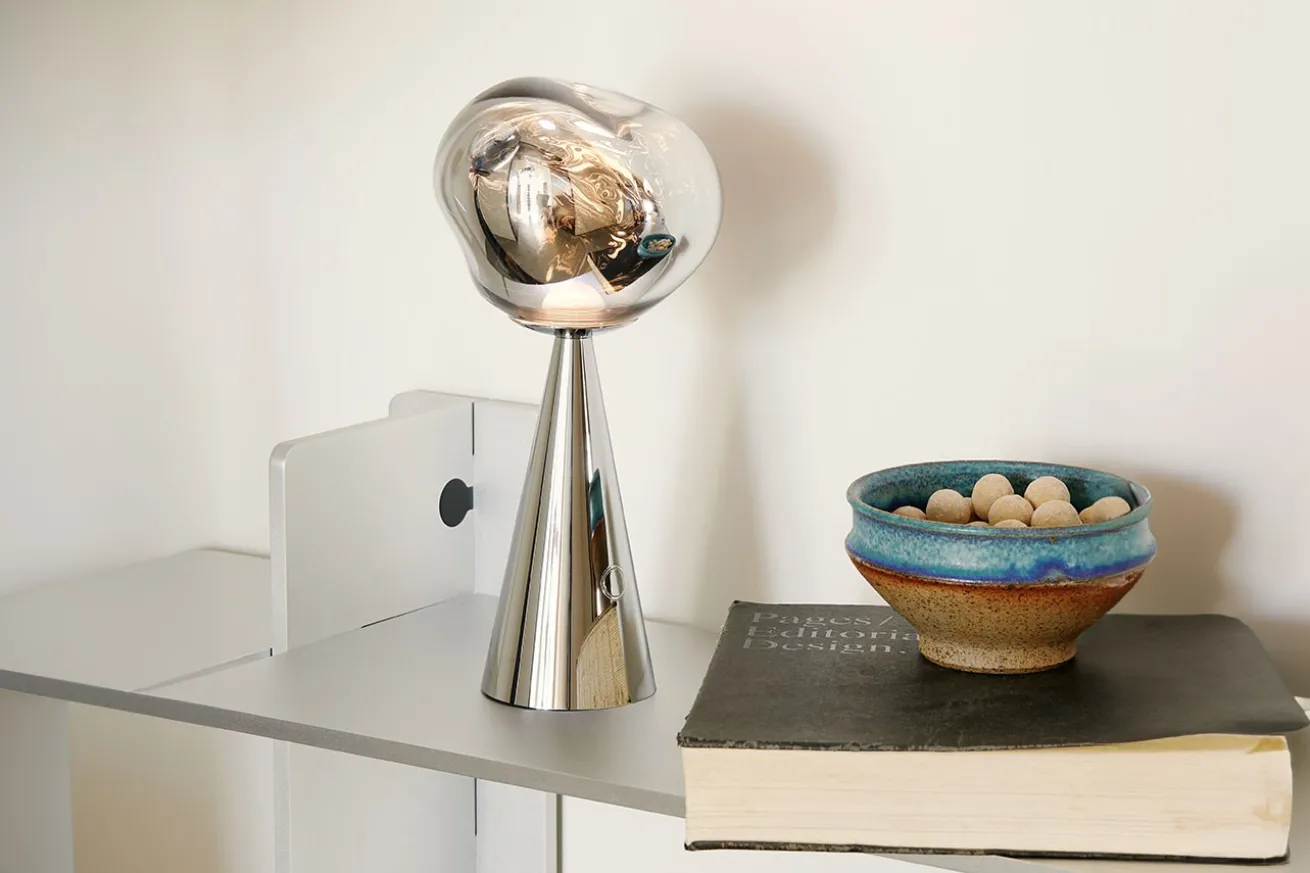 Tischlampe Melt Silber