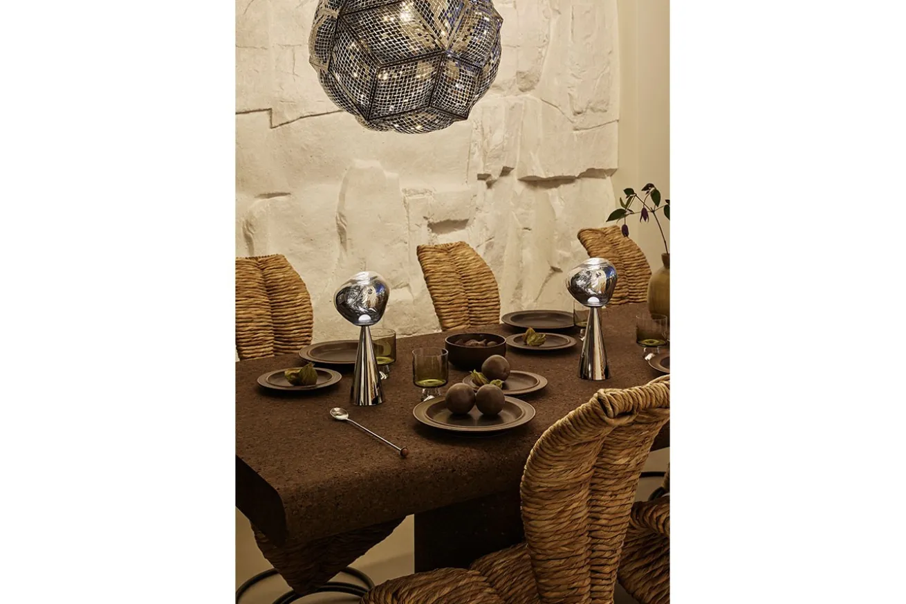 Tischlampe Melt Silber