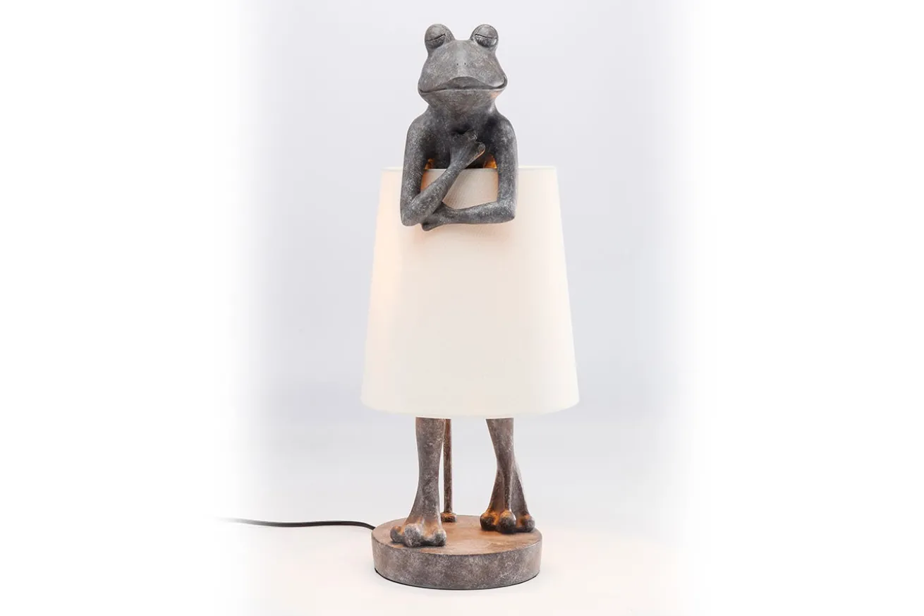 Tischleuchte Animal Frog grau h 58 cm