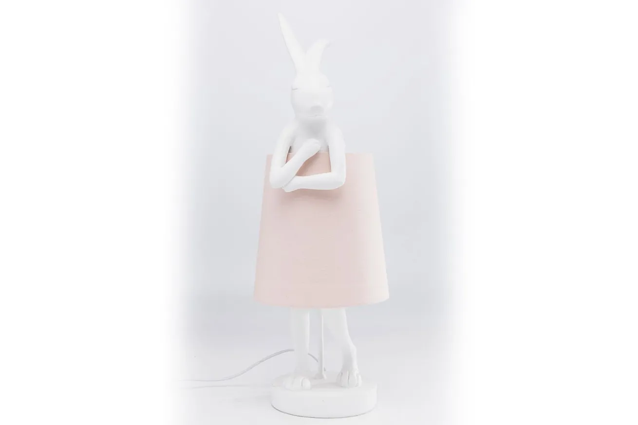 Tischleuchte Animal Rabbit weiss rosa h 68 cm