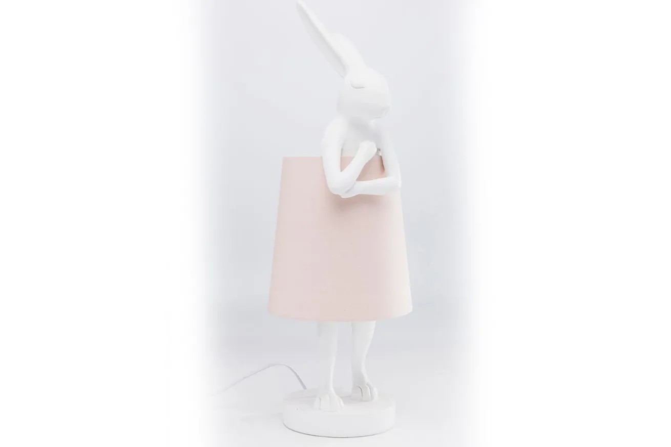 Tischleuchte Animal Rabbit weiss rosa h 68 cm
