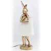 Tischleuchte Animal Rabbit weiss gold h 68 cm