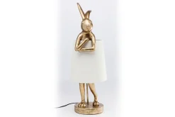 Tischleuchte Animal Rabbit weiss gold h 68 cm