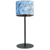 Tischleuchte Vera Samt blau H 55 cm