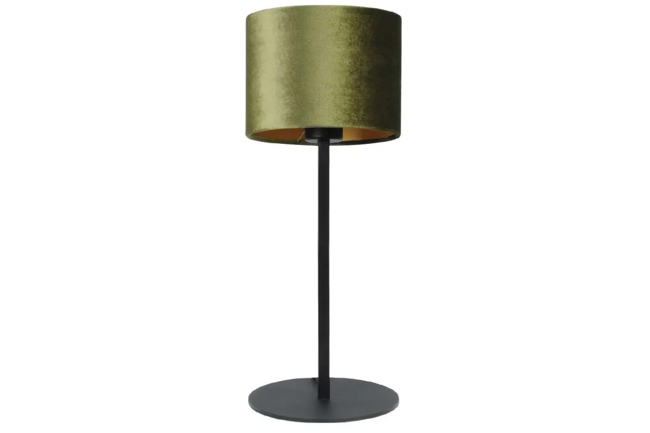 Tischleuchte Vera Samt grün H 55 cm